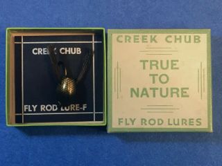 Unique Vintage,  Creek Chub Ding Bat Fly Bait - Orig.  Box Cond.