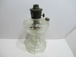 Vintage 1939 Aladdin Crystal Glass Washington Drape Oil Table Lamp W/ Model B