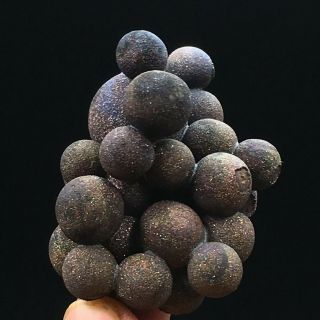 66g Newly Discovered Natural Multicolored Spherical Pyrite Cluster Specimen 3