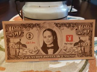 Playboy Casino Atlantic City Bunny Money $100 Dollar Bills X1 Rare Look ☝️