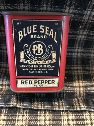 Blue Seal Brand Red Pepper Spice Tin