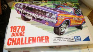 Mpc 1970 Dodge Challenger Model Car Kit 1470 - 200 Built Car,  Trailer & Parts