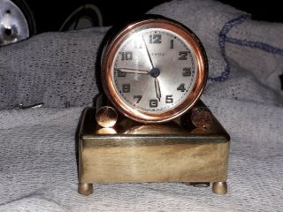 Rare Antique Japy Freres Et Cie Musical Alarm Clock Ca 1913