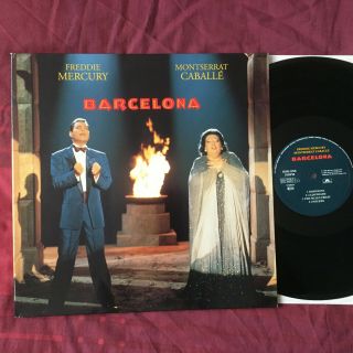 Freddie Mercury & Montserrat Caballe Barcelona Vinyl 1992 Lp Nm