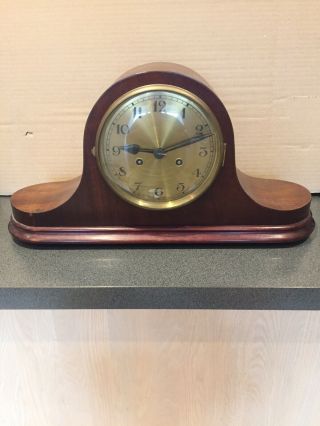 Vintage Striking Mantle Clock With Key.