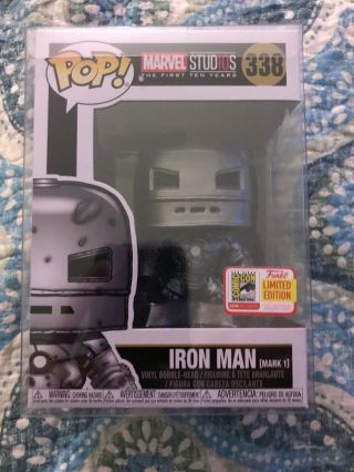 Iron Man Mark 1 Sdcc 2018 Funko Pop Rare Sdcc Sticker Marvel Tony Stark