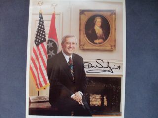 Governor Of Tennessee Don Sundquist Hand Signed Autographed Photo 8x10