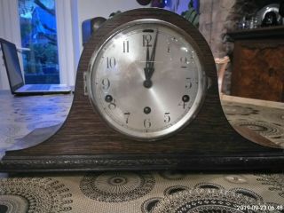 Mantel Clock Vintage Napoleon Hat Westminster Chime