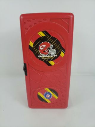 Vintage 1998 Nfl Kansas City Chiefs Mini Plastic Cd Locker Case Holder