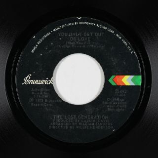 70s Soul Funk 45 - Lost Generation - You Only Get Out Of Love - Brunswick - Mp3