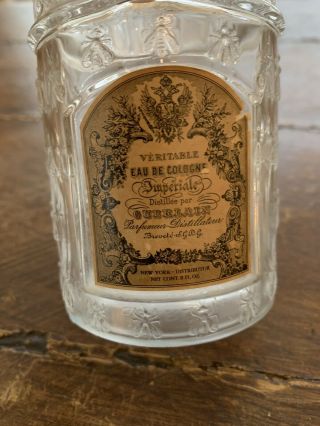 Vtg Guerlain Veritable Imperial Eau De Cologne Bee Bottle 8 oz EVC 2