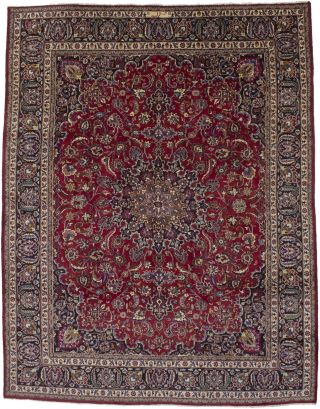Traditional Handmade Vintage 10x13 Signed Oriental Wool Rug Home Decor Carpet