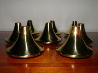 Set Of 8,  Vintage,  Polished Brass,  Lamp Fixture Middle Body Parts/columns/breaks