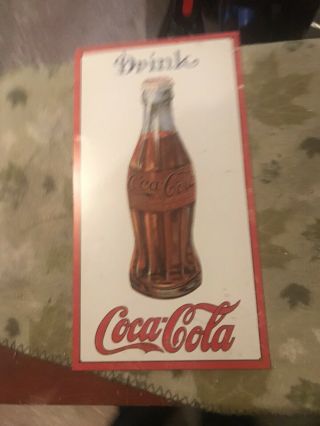 Drink Coca - Cola Retro/ Vintage,  Metal Tin Sign 9 " X 16 " Man Cave Garage Bar
