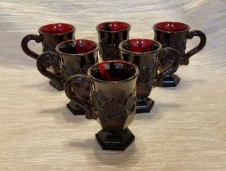 Vintage Avon 1876 Cape Cod Mugs - Set Of 6 (1975 - 1993)
