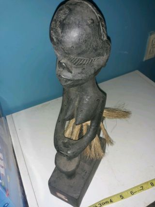 Vintage Antique Old Carved Wood African Statue