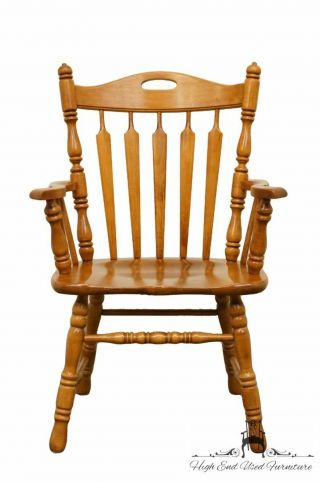 Tell City Hard Rock Maple Arrow Back Dining Arm Chair 8073 - 48