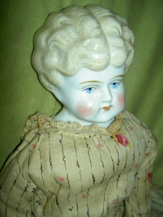 Darling 19 " Tall,  Antique German Blonde Low Brow China Doll,  A/o Including Boots