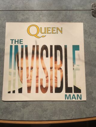 Queen : The Invisible Man 12 " Maxi Uk 1989 Vinyl Single Parlophone Record Ex Ex