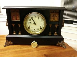 Antique Sessions 8 Day Mantel Clock