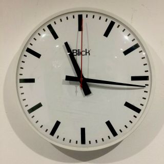 Large Blick Industrial Wall Clock,  Station School Office Mid - Century Retro