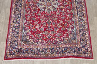 Traditional Floral Oriental Area Rug Wool Hand - Knotted Medallion Red Carpet 7x11 3