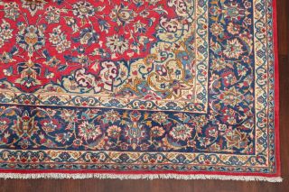 Labor Day Deal Vintage Traditional Floral Red Najafabad Area Rug Hand - Made 10x13