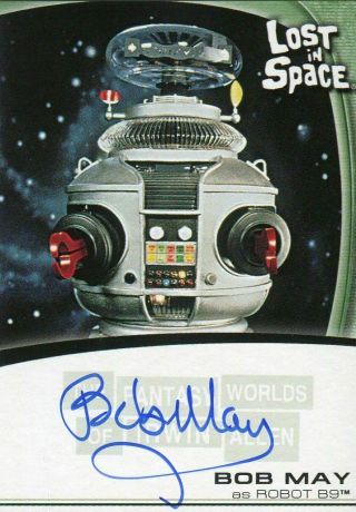 Fantasy Worlds Of Irwin Allen Lost In Space Bob May Autograph Card A5