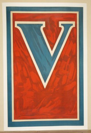 Victory Liberty Loan V Poster Linen First World War I Ww1 Wwi 1918