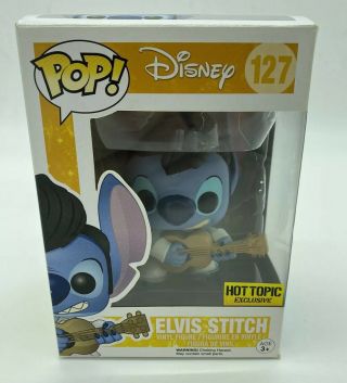 Funko Pop Disney Elvis Stitch 127 Figure Box Lilo & Stitch Hot Topic Exclusive