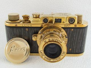Leica Ii (d) Ernst Leitz Wetzlar Wwii Vintage Russian 35mm Gold Camera