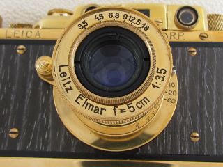 Leica II (D) ERNST LEITZ WETZLAR WWII Vintage Russian 35MM GOLD Camera 2