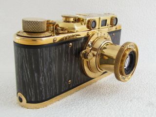Leica II (D) ERNST LEITZ WETZLAR WWII Vintage Russian 35MM GOLD Camera 3