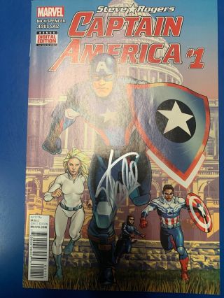 Marvel Steve Rogers Captain America 1 Stan Lee Signed Autograph