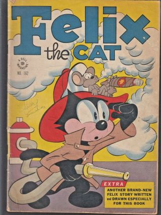 Felix - The Cat 162 1947 - Cartoon Humor Vg,  Dell 4 - Color