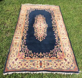 Hand Knotted Persian Oriental Area Floral Rug Carpet Vintage 4x7