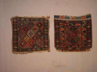 2 Wonderful Antique Jaff Kurdish Bagfaces Hg