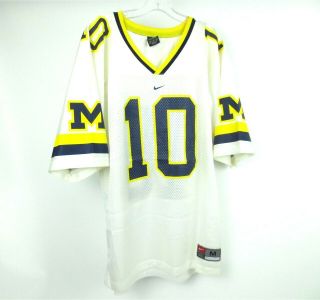 Vintage 1999 Nike Tom Brady 10 Michigan Wolverines Ncaa Jersey Size M