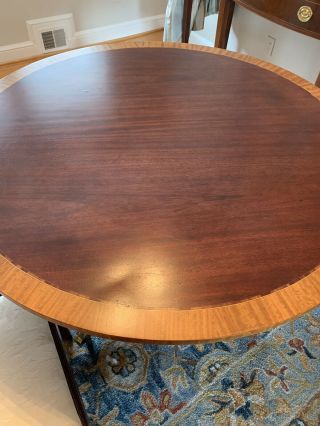 Baker Collector’s Edition Banded Mahogany Dining Table