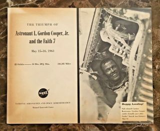 Nasa Book - The Triumph Of Astronaut L.  Gordon Cooper Jr.  & Faith 7 1963
