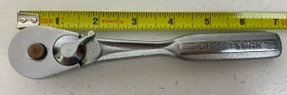 Vintage Craftsman 3/8 " Ratchet Wrench 8 " Long 43786 - Vf - Very,