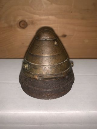 Wwi Us Army Scovill 75 Mm Artillery Shell Timer Fuse,  1907m Inert