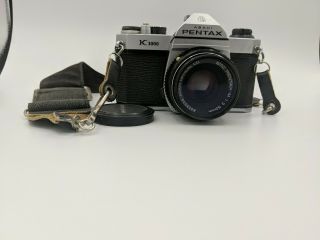 Pentax K1000 35mm Slr Vintage Film Camera Smc Pentax - M 1:2 50mm Lens
