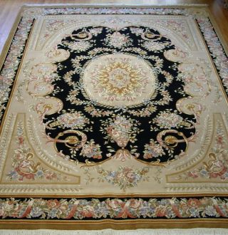 Savanory Chinese Hand - Knotted Wool/silk Oriental Carpet Rug 9 
