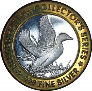 1997 Grand Casino Collector Series Silver Duck