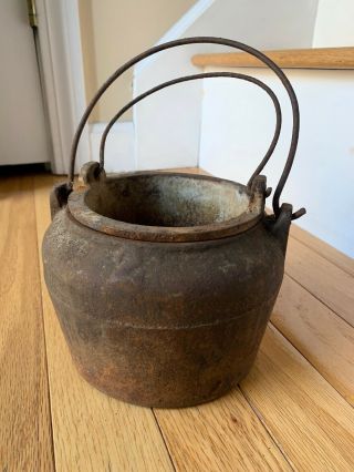 Vintage Antique Lead Smelting Double Pot Cast Bullet Fishing Weight