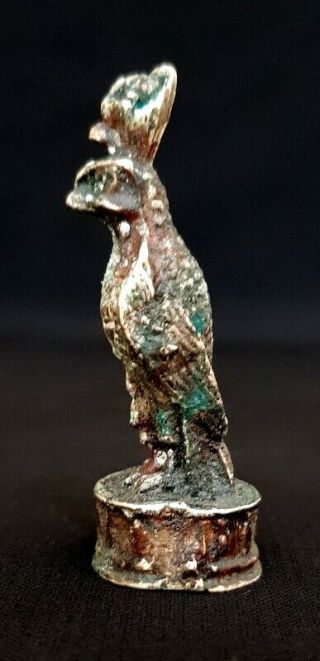 Bronze Horus Statue Ancient Egyptian Antique Falcon Figurine Mummy Ra2300 Bc