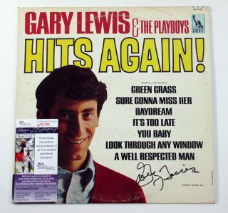 Gary Lewis Signed Record Album Gary Lewis & The Playboys Hits Again W/ Jsa Auto
