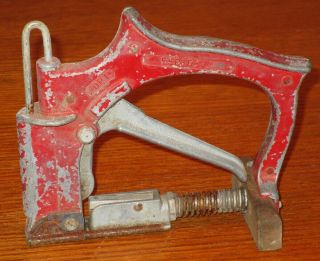 Vintage Red Devil Pd1 Glazing Point Driver / Staple Gun Made In U.  S.  A.