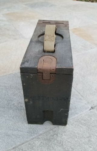 Wwi Wwii 1917 M1917a1 Wood Ammo Ammunition Box – Chest 49 - 1 - 84 – 30 Cal Browning